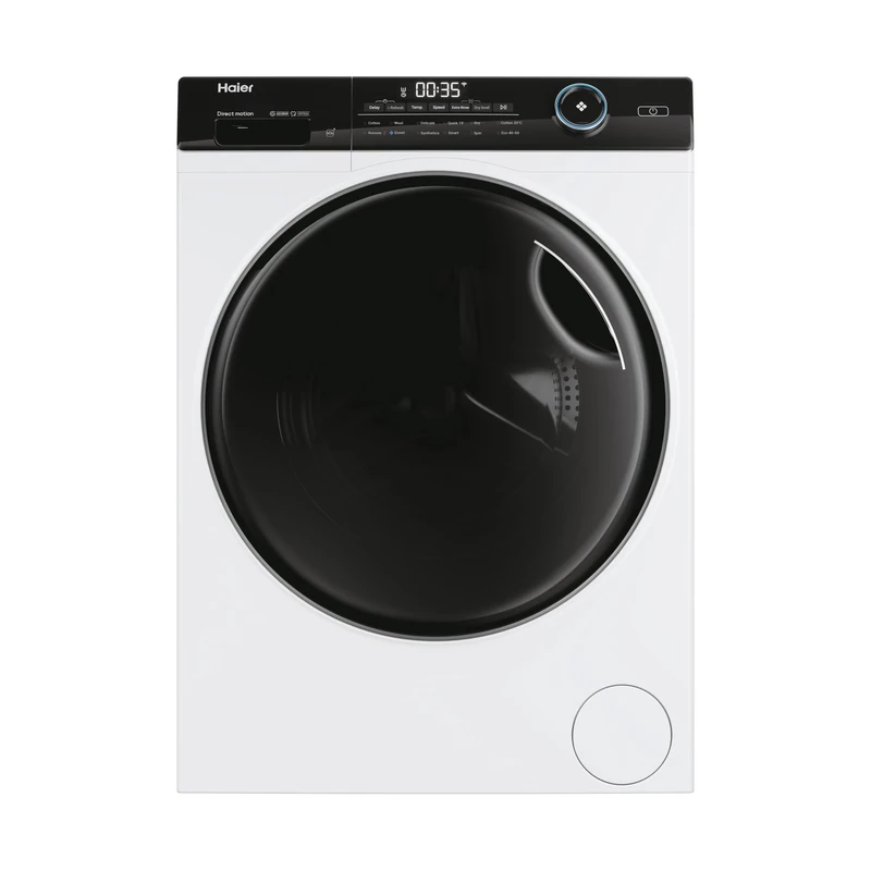 Haier I-Pro Series 5 Freestanding Washer Dryer, 9 Kg Wash + 6 Kg Dry, 1400 RPM, Direct Motion Motor, Wi-Fi, I-Refresh & Anti-Bacterial Treatment, White, 60x62x85 cm - HWD100-B14959NU1