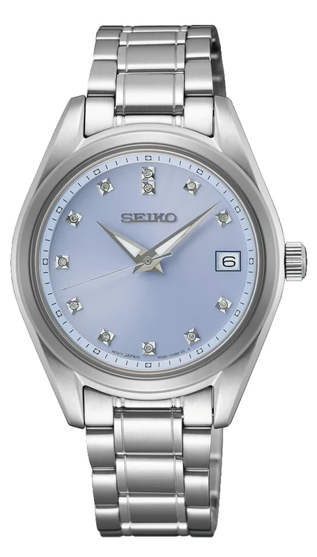 Seiko SUR581P1 Women's Analogue Quartz Watch with Stainless Steel Strap, Silver
