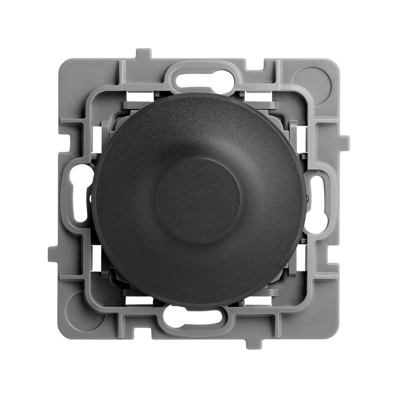 DEBFLEX - Casual Evo - Dimmer mechanism compatible with LED - Dimmer switch 1W to 75W (LED) or 1W to 300W (Halogen) - Plastic - For recessed installation - Black - 74 x 74 x 54 mm