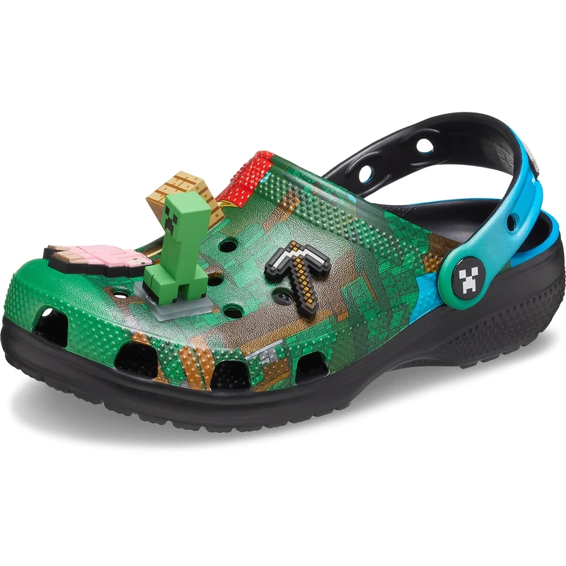 Crocs Unisex Kids Clog, Minecraft Classic Clog K, Multi, 4 UK Child