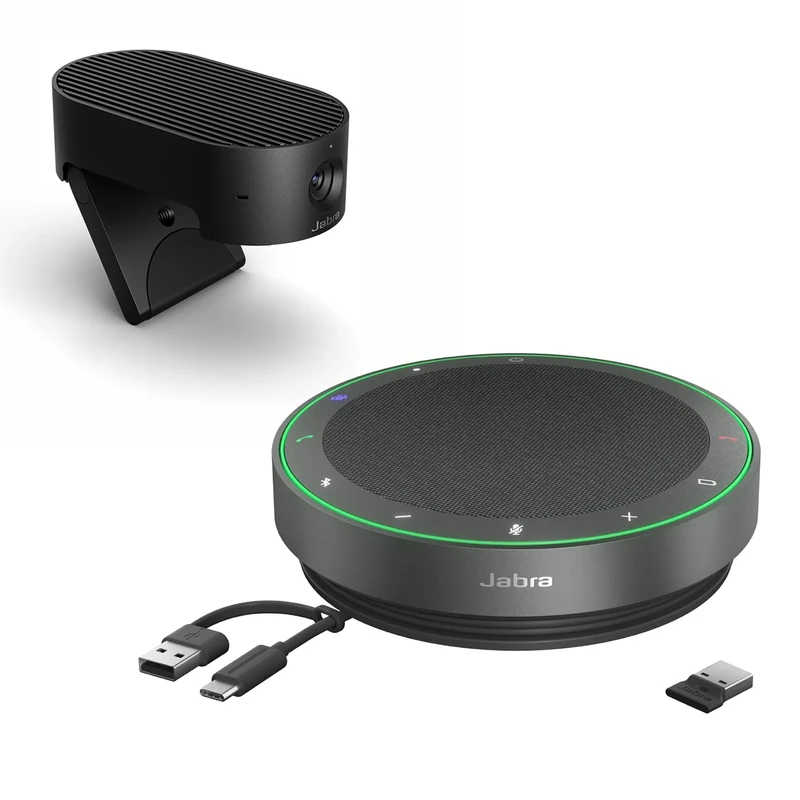 Jabra Speak2 75 Wireless Speakerphone - MS Teams Certified + Jabra PanaCast 20 4K AI-powered Video Conferencing Camera (bundle)