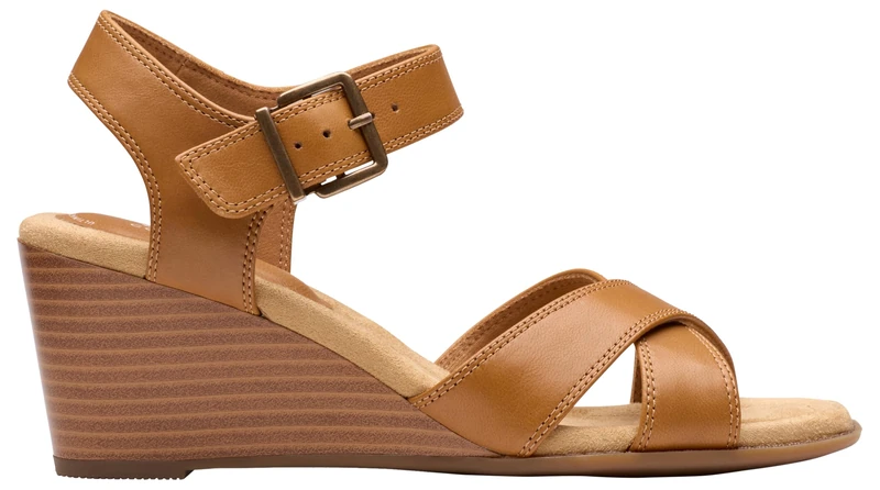 Clarks Emmalae Iris Womens Cinnamon Leather, 3.5