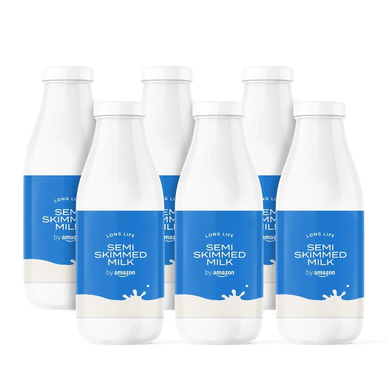 by Amazon Semi Skimmed Milk, 6x1L