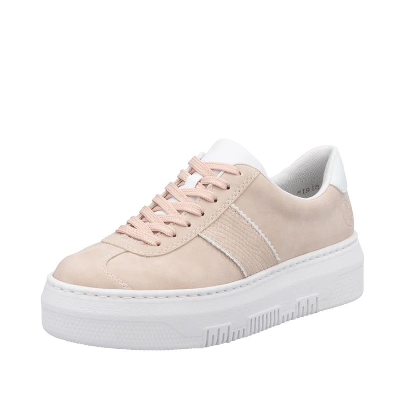 Rieker Women's Lace-Up Shoes in White, Pink 31, 3.5 UK