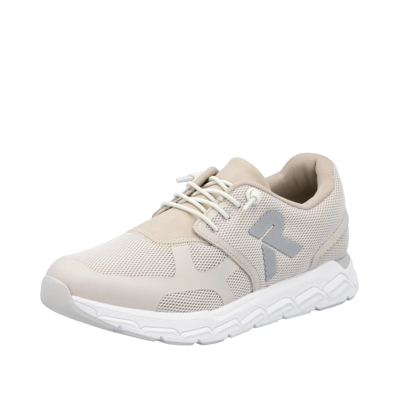 Rieker Low Trainers, White, Beige 60, 6 UK