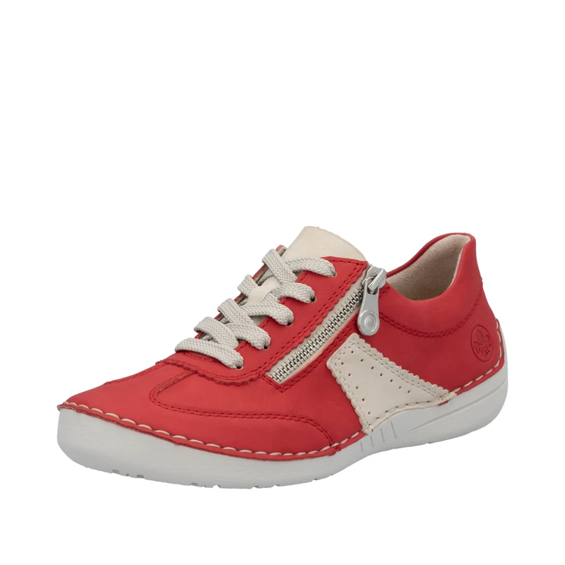 Rieker Women's 52521 Lace-Up Shoes, Red 33, 5 UK