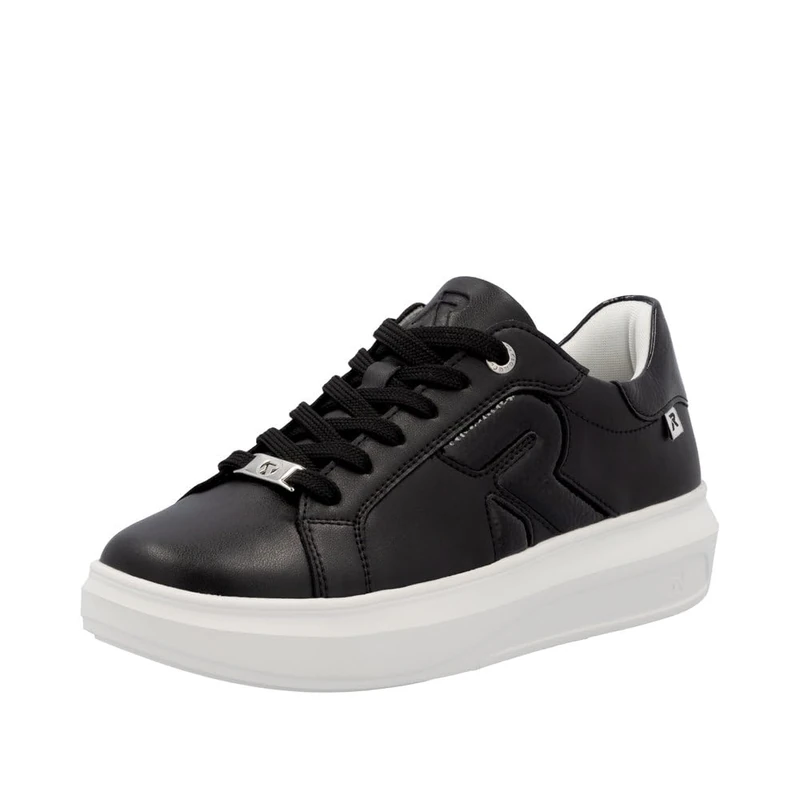 Rieker Women's W1204 Low Trainers, Black (Black 01), 8 UK