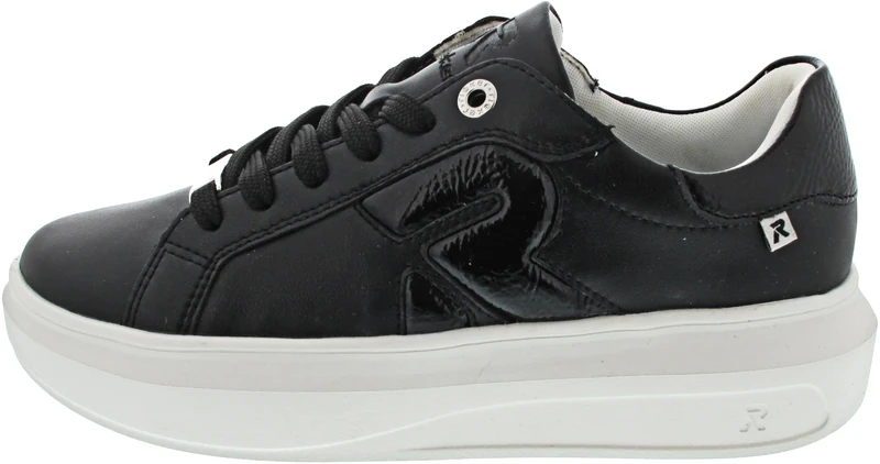 Rieker Low Trainers, Black, Black, 9 UK