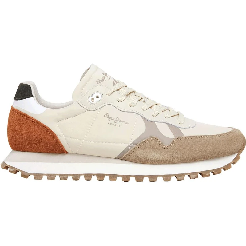 Pepe Jeans Men's BRIT-ON Master M Sneak, Brown Sand Beige, 6 UK
