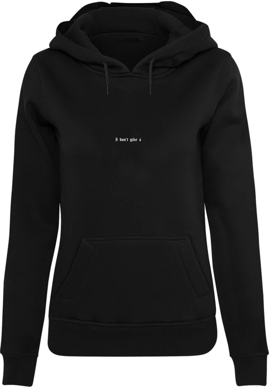 Miss Tee Women's I Don't Give A Hoody, black, XL