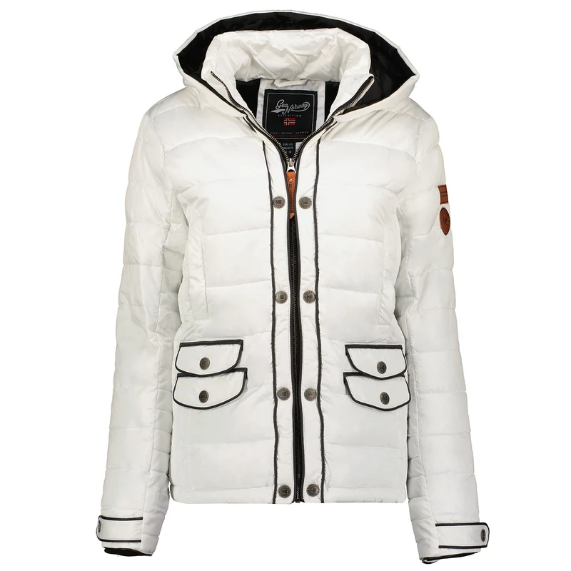 Geographical Norway Women's Dacili Lady Jacket, Blanc, M