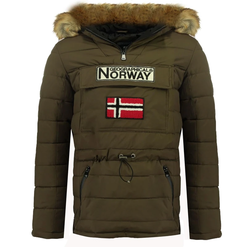 Geographical Norway Men's Coconut Men Men's Parka, Kaki,