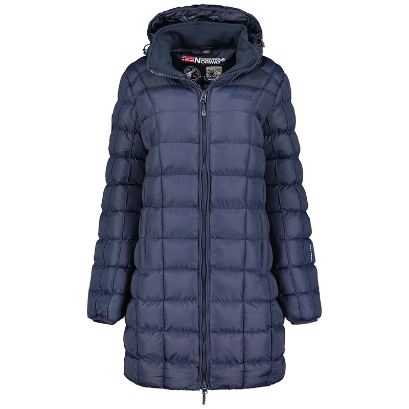 Geographical Norway Women's Babette Lady Long Parka, Marine, XXL