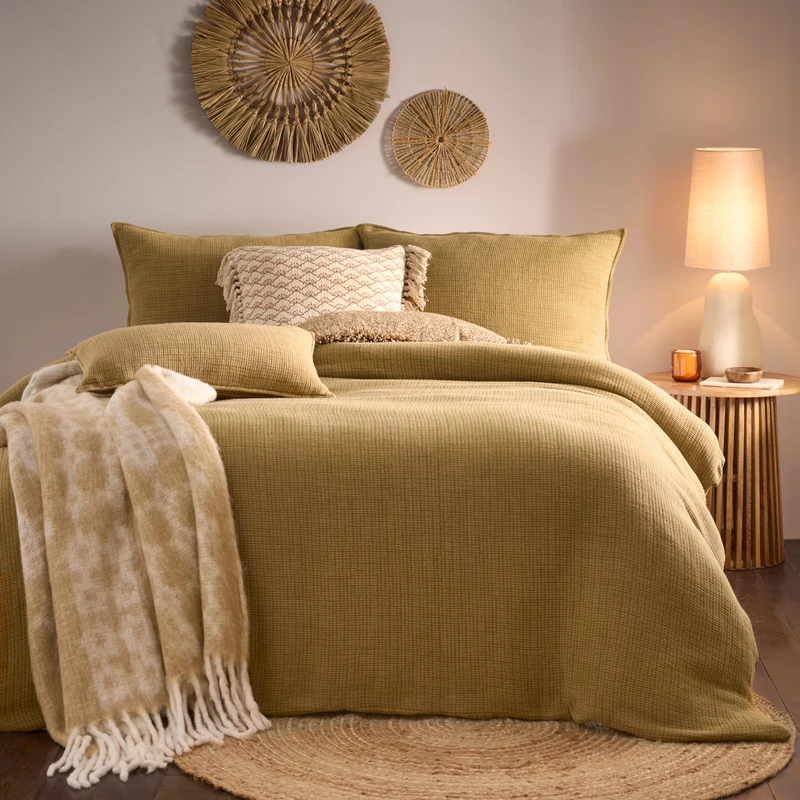 furn. Yard Ribble Acid Washed Cotton Duvet Cover Set