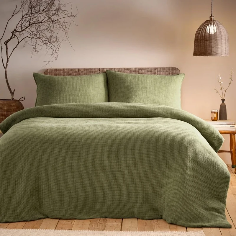 furn. Yard Ribble Acid Washed Cotton Duvet Cover Set