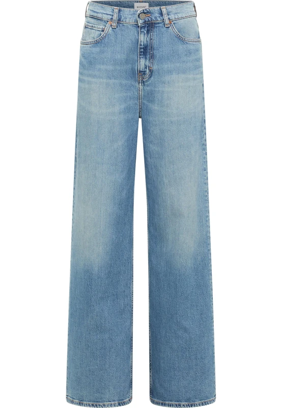 MUSTANG Women's Style Luise Wide Jeans, Medium Blue 542, 32W x 30L