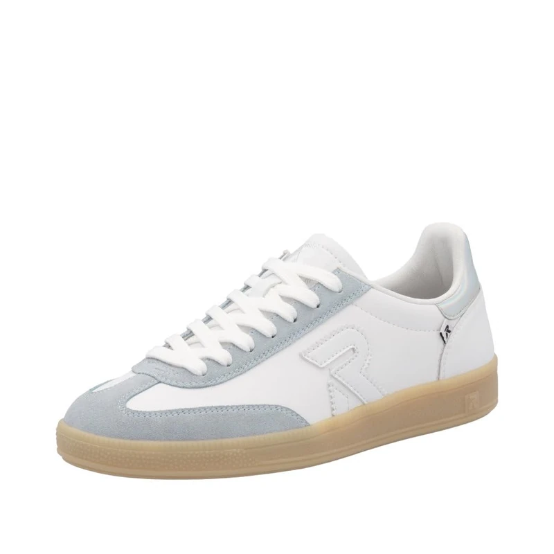 Rieker Womens White Lace Up Casual Leather Shoe - Size 3.5 - White