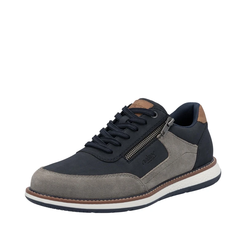 Rieker Men's 04401 Low Trainers, Blue, 11 UK