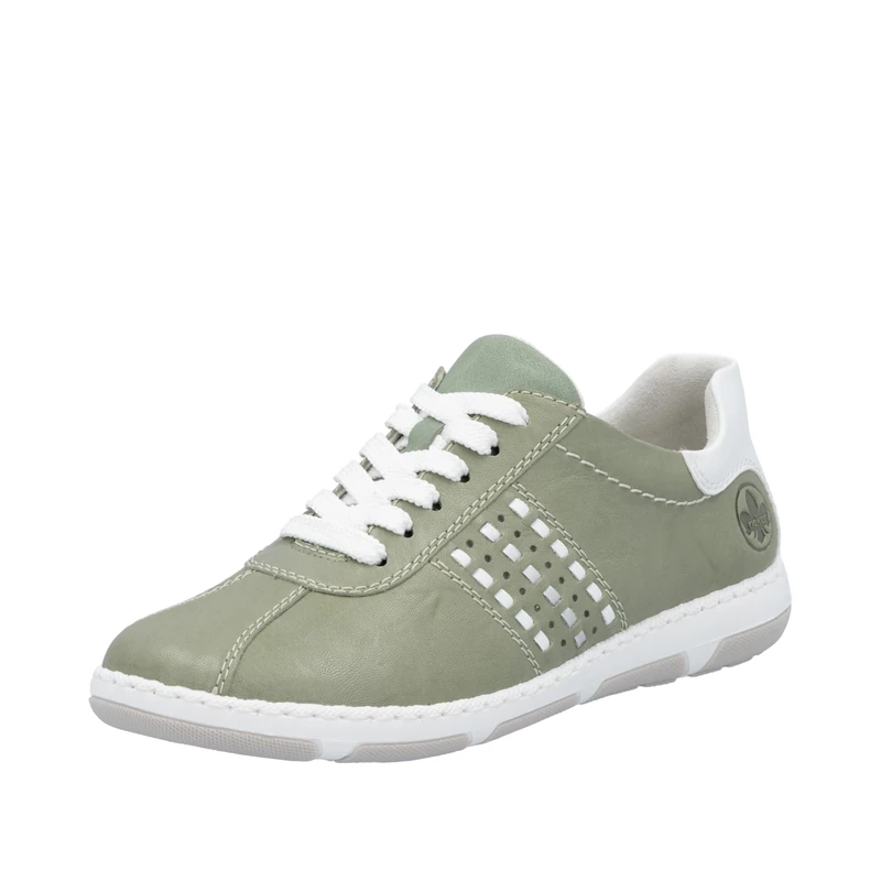 Rieker Women's Low Shoes, Green 52, 4 UK