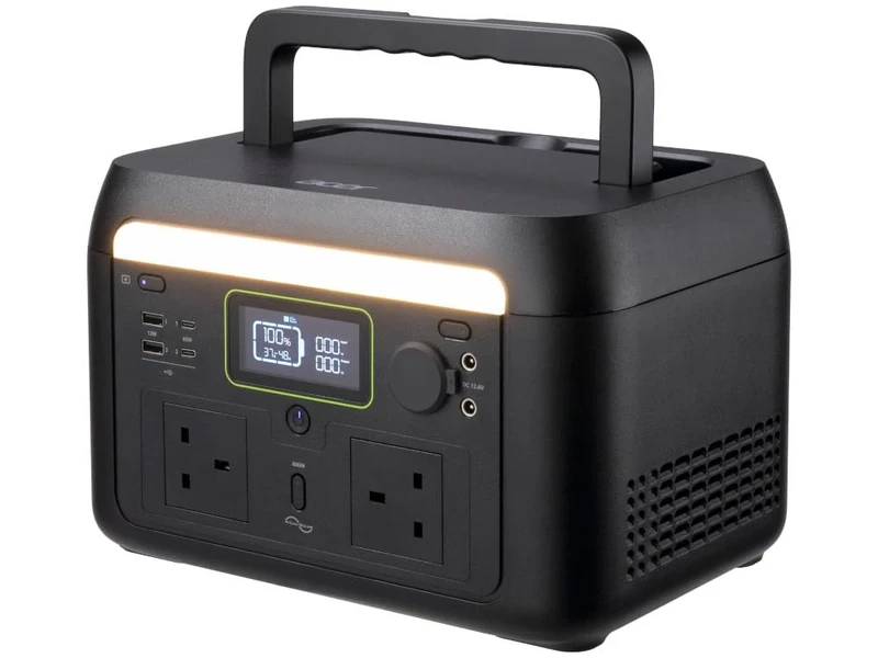 Acer 600W Portable Power Station (512Wh,LiFePO4 Battery, 2 Hour Charge, 9 AC+DC, Perfect for Camping, Remote Living, Backup Power) - Image 1