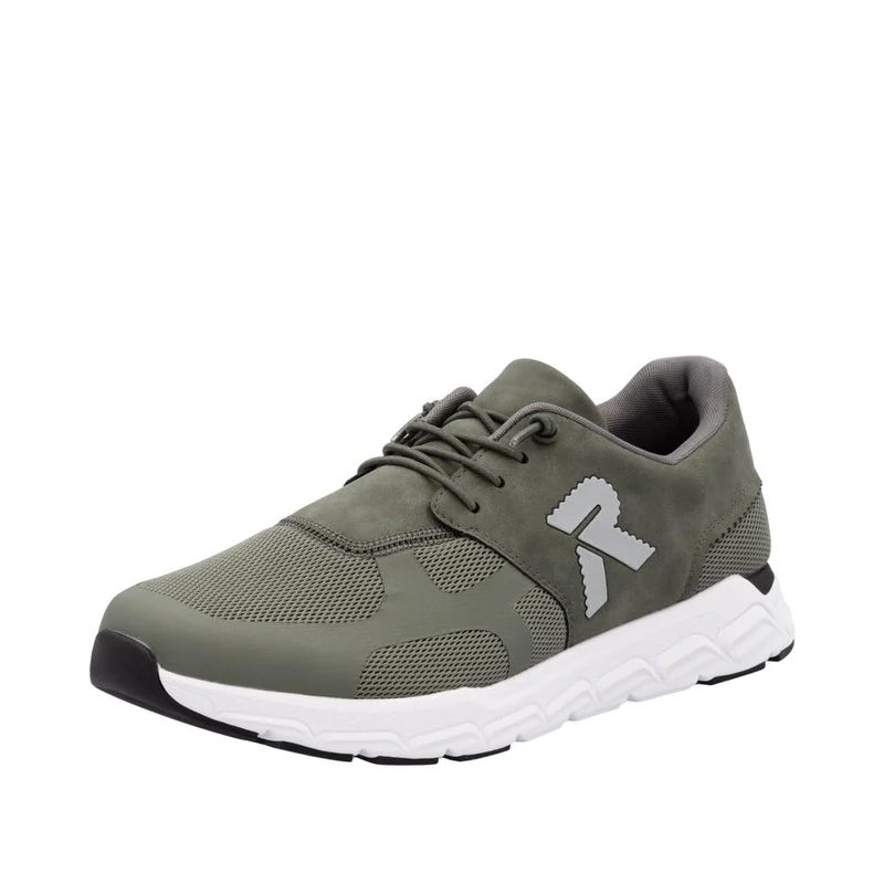Rieker Men's 09100 Low Trainers, Green, 7.5 UK