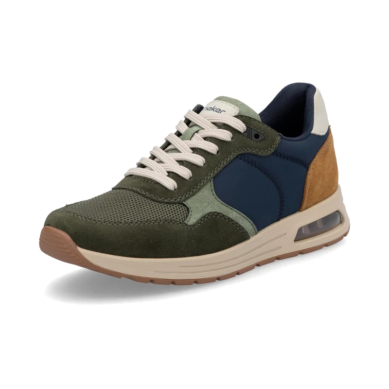 Rieker Men's B1000 Low Trainers, Green, 7.5 UK