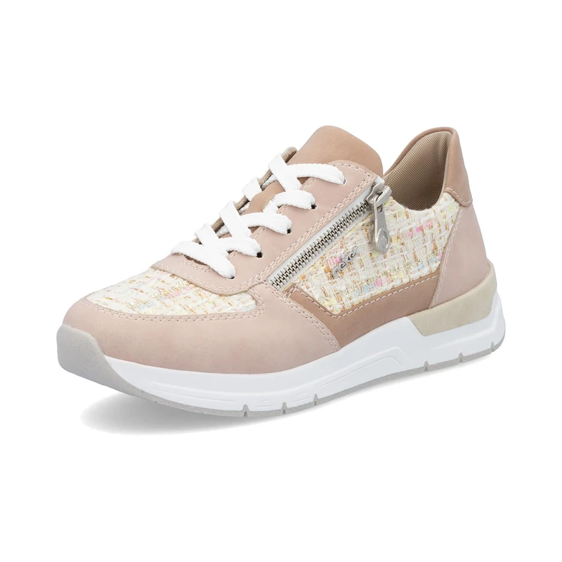 Rieker Women's Low-Top Trainers 58902, Women's Low Shoes, Loose Insole, Pink 31, 4 UK