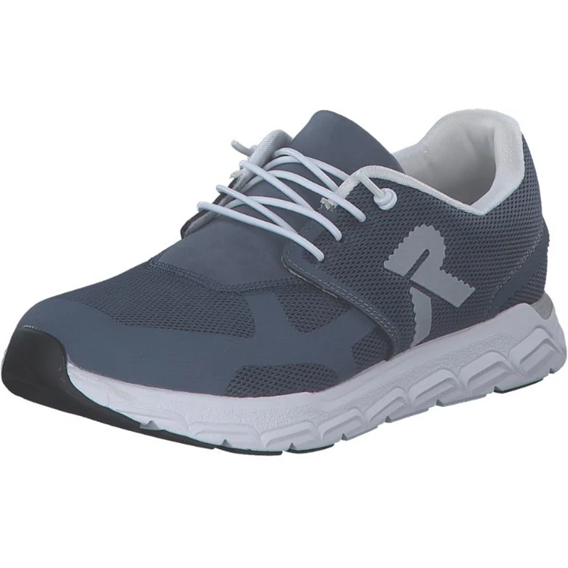 Rieker Low Trainers, White, Adria Adria Light Blue, 3.5 UK