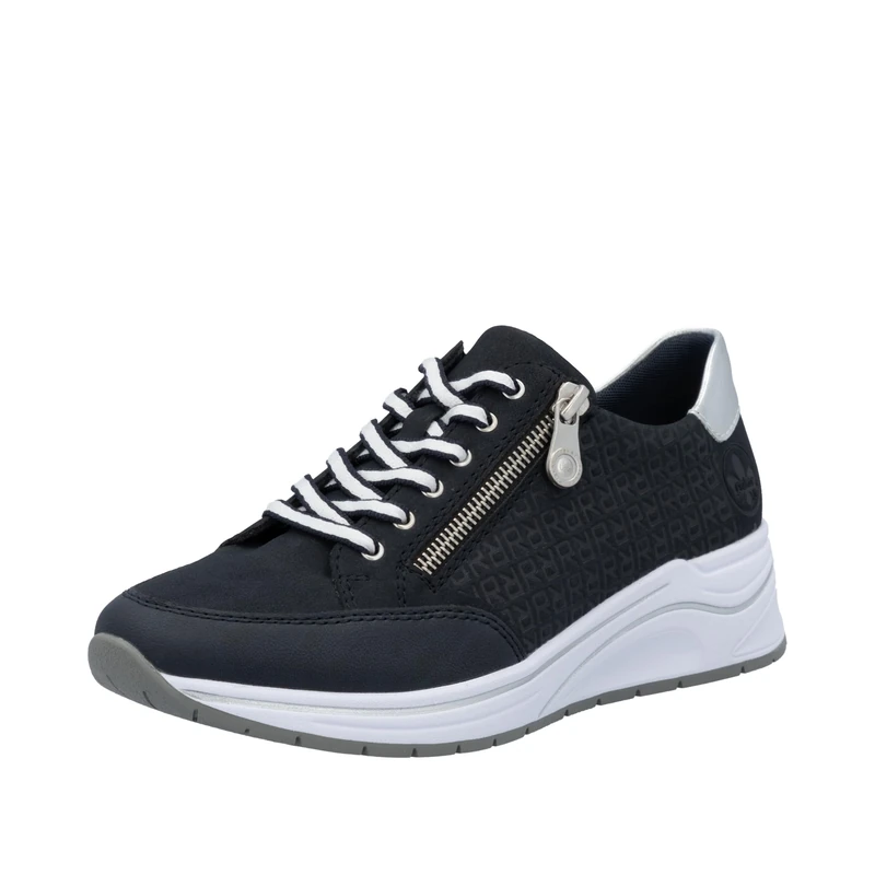 Rieker Women's N9516 Lace Up Shoes, Blue 14, 4 UK