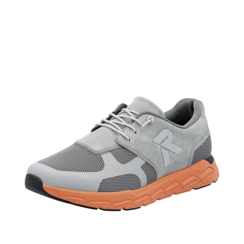 Rieker Men's 09100 Low Trainers, Gray, 9.5 UK