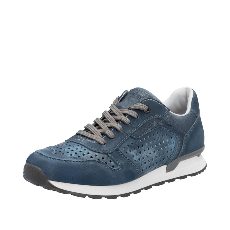 Rieker Men's U0312 Low Trainers, Blue, 8 UK