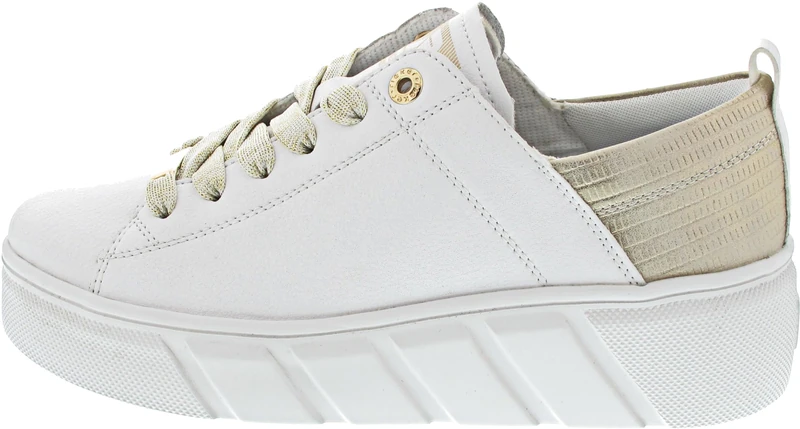 Rieker Trainers White, White Shell White, 8 UK