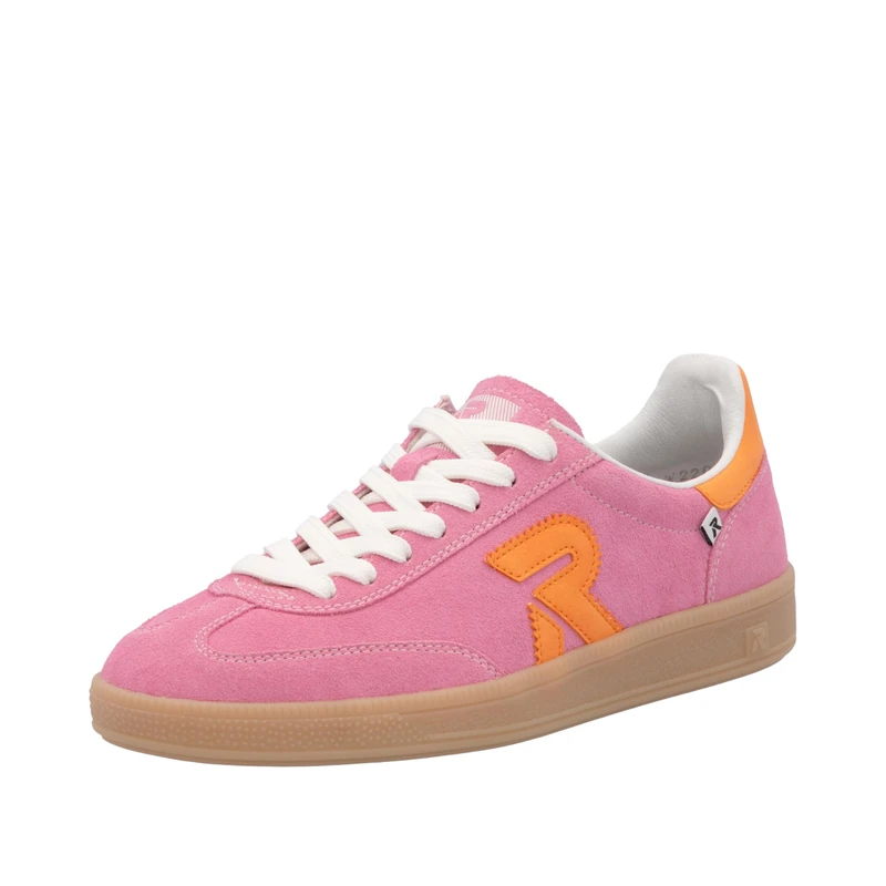 Rieker Women's Lace-Up Shoes in White, Pink 31, 6 UK