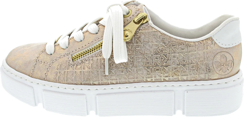 Rieker N5917 Rose Gold/White Size 41, Gold 90, 43 EU