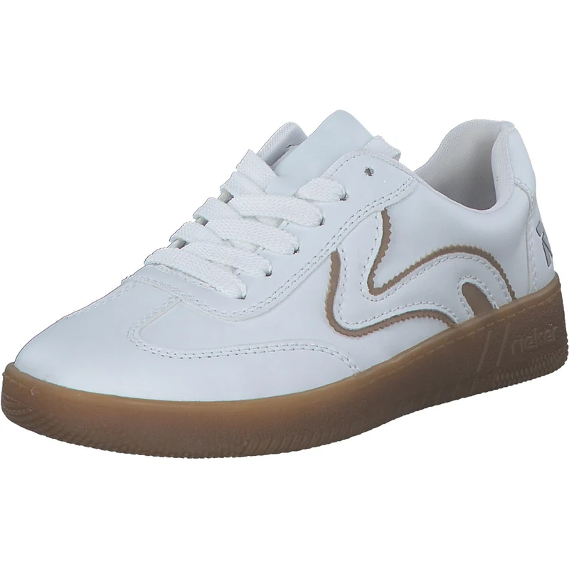 Rieker Low Trainers, White, White 81, 43 EU