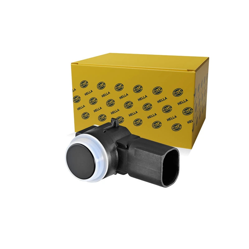 HELLA 6PX 358 270-351 Sensor, park distance control - 3-pin connector - mounting - Paintable - Image 1