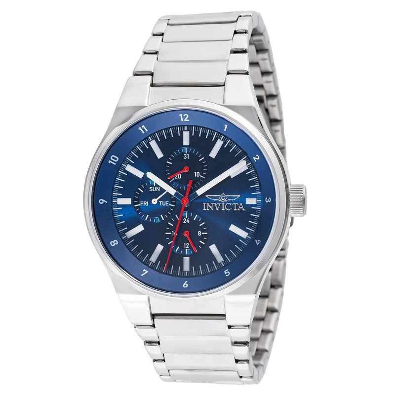 Invicta Racing 47548 Men's Watch - Waterproof - Analogue - Quartz Movement - Stainless Steel with Blue dial - 44mm - Image 1