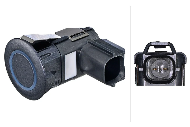 HELLA 6PX 358 270-481 Sensor, park distance control - 3-pin connector - mounting - Paintable