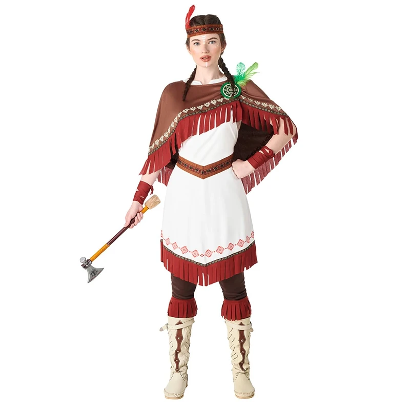 Boland 83916 Adult Native Dakota Woman Costume, Multicoloured, M-L
