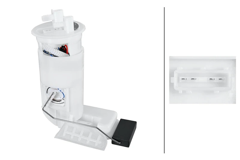 HELLA 8TF 358 306-511 Fuel Feed Unit - Electric - 4-pin connector - with gasket/seal/with fuel sender unit