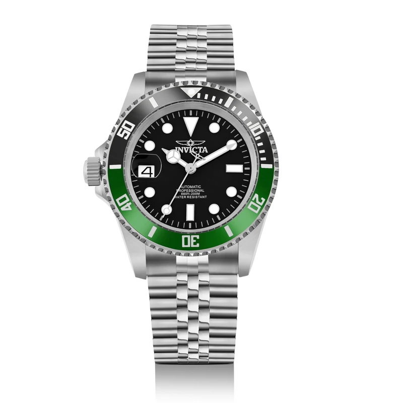 Invicta Pro Diver 43980 Men's Watch - Waterproof - Analogue - Automatic Movement - Stainless Steel with Black dial - 42mm