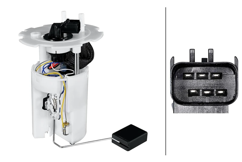HELLA 8TF 358 306-531 Fuel Feed Unit - Electric - 6-pin connector - with gasket/seal/with fuel sender unit