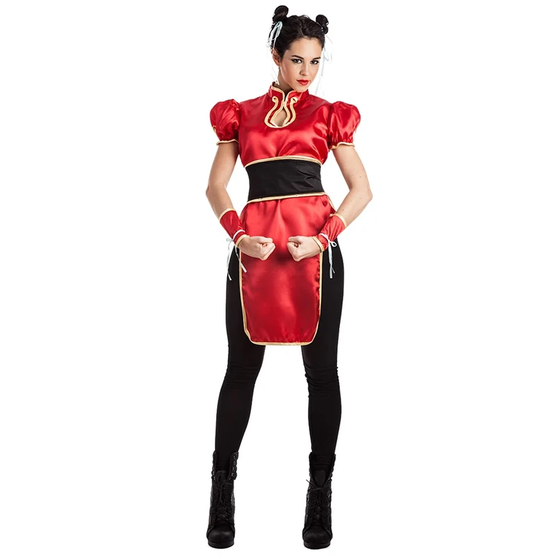Boland - Costume da combattente per donna 6 pezzi, costume in maschera per fest a tema o carnival, costume da ninja