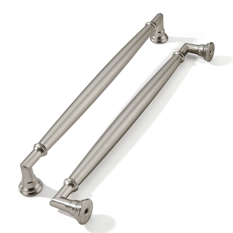 khtumeware 10 Pack 8 Inch(203mm) Brushed Satin Nickel Cabinet Pulls Heavy Duty Solid Cabinet Handles Kitchen Cabinet Hardware for Cupboard Drawer Handles