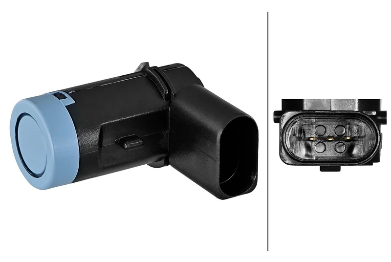 HELLA 6PX 358 270-561 Sensor, park distance control - 3-pin connector - mounting - Paintable