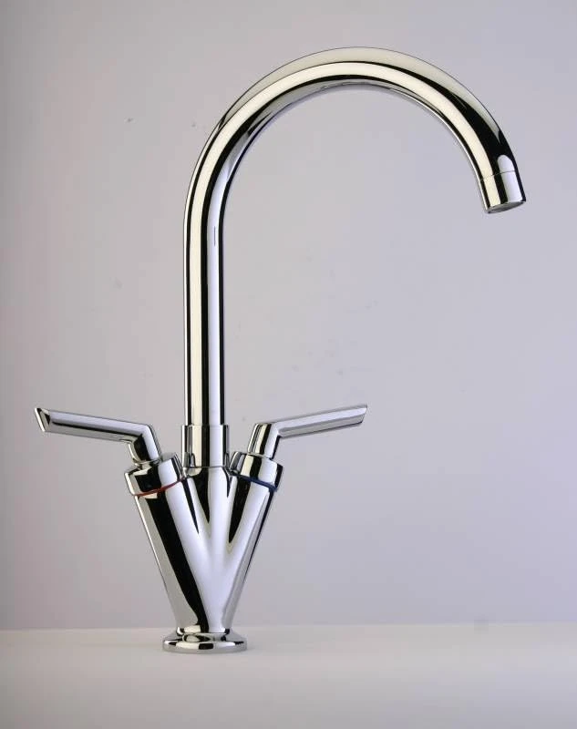 Quarter Turn Mixer Twin Lever Monobloc Tap