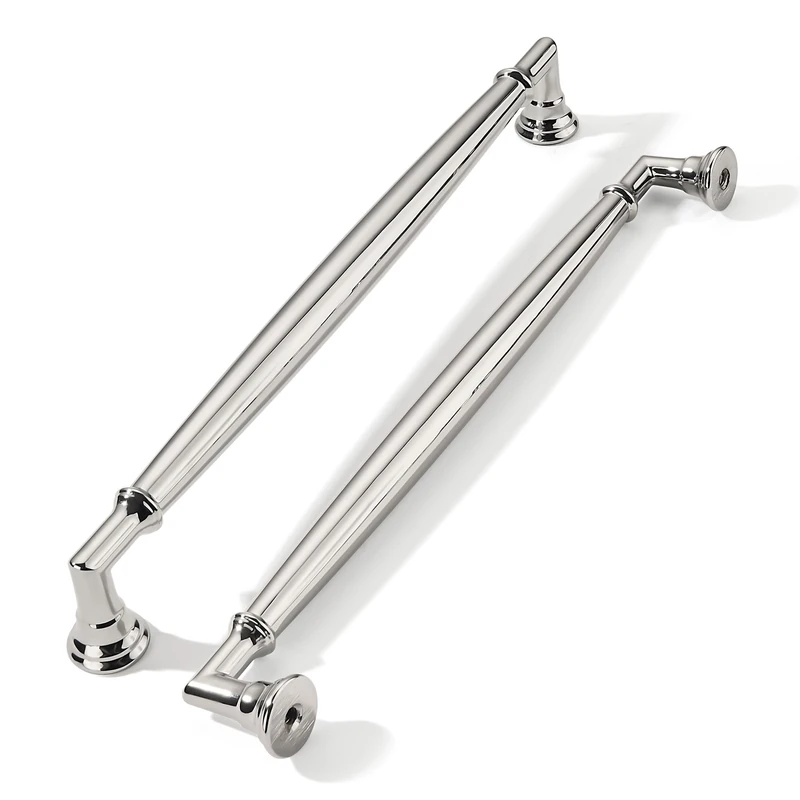khtumeware 10 Pack 8 Inch(203mm) Polished Nickel Cabinet Pulls Heavy Duty Solid Cabinet Handles Kitchen Cabinet Hardware for Cupboard Drawer Handles