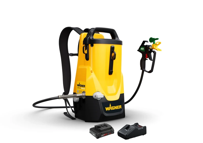 WAGNER Battery paint spray system Control Pro 300 Move 18V Kit - Free and flexible: handy as a backpack, stationary on the floor or mobile in hand - *incl. battery and charger*