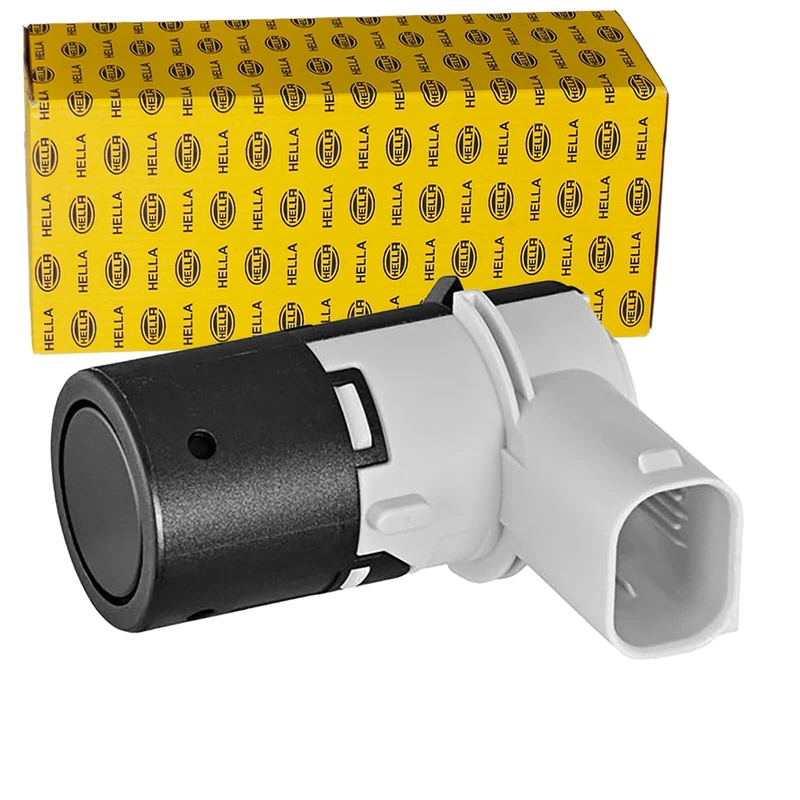 HELLA 6PX 358 270-501 Sensor, park distance control - 3-pin connector - mounting - Paintable - Image 1