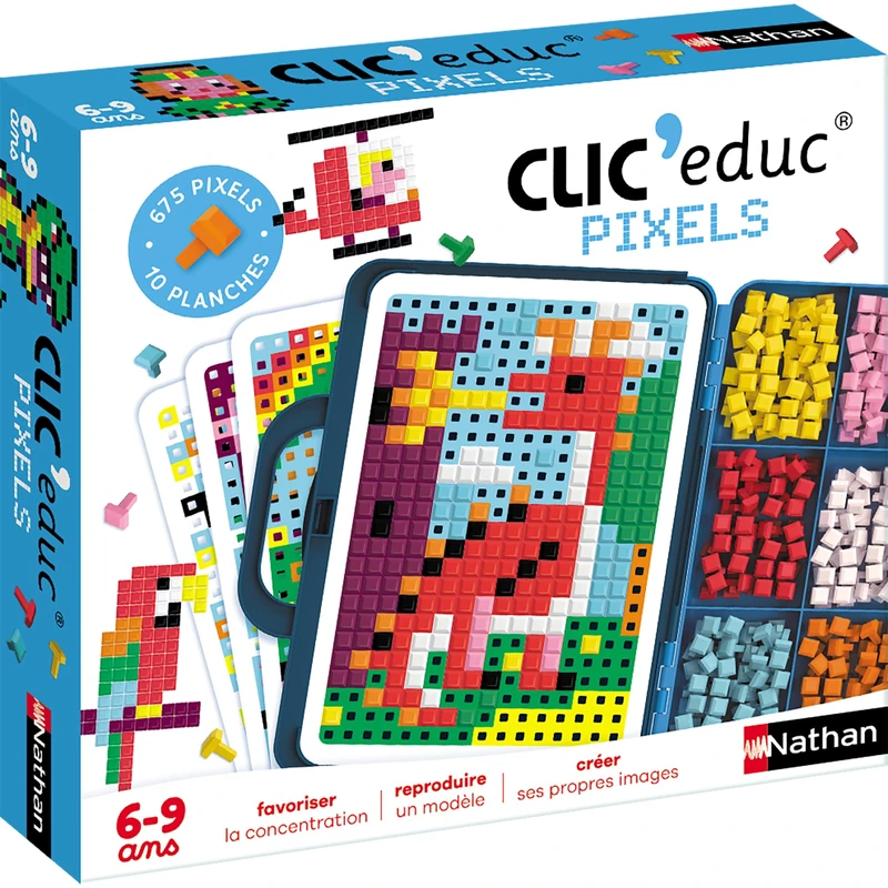Nathan - Clic Educ Pixels - educational game - color recognition - develops creativity and fine motor skills - from 6 years old - Image 1
